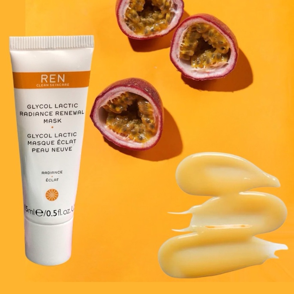 REN Glycol Lactic Radiance Renewal Mask Travel Size 15ml *NEW